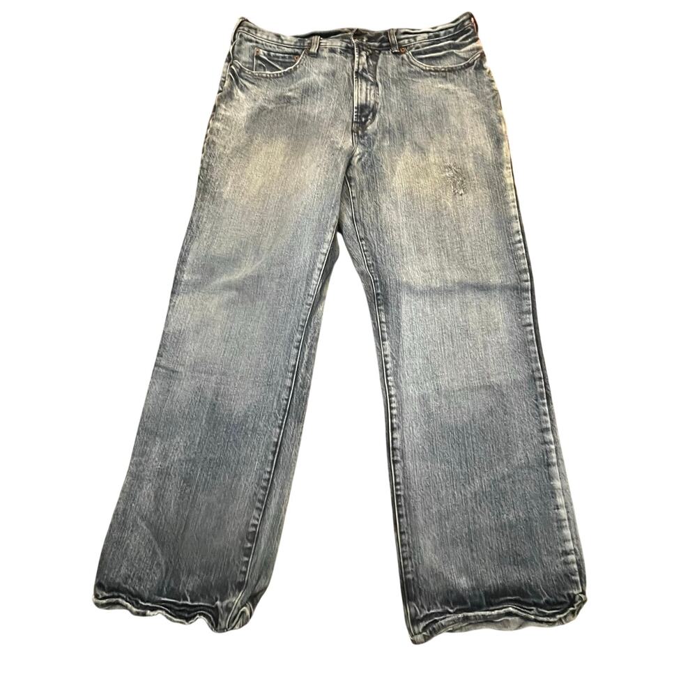 Urban Pipeline Jeans Men 36x30 Mid Wash Relaxed Straight Leg Distressed Y2K